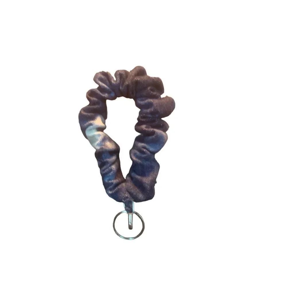 Denim Scrunchie Keychain
